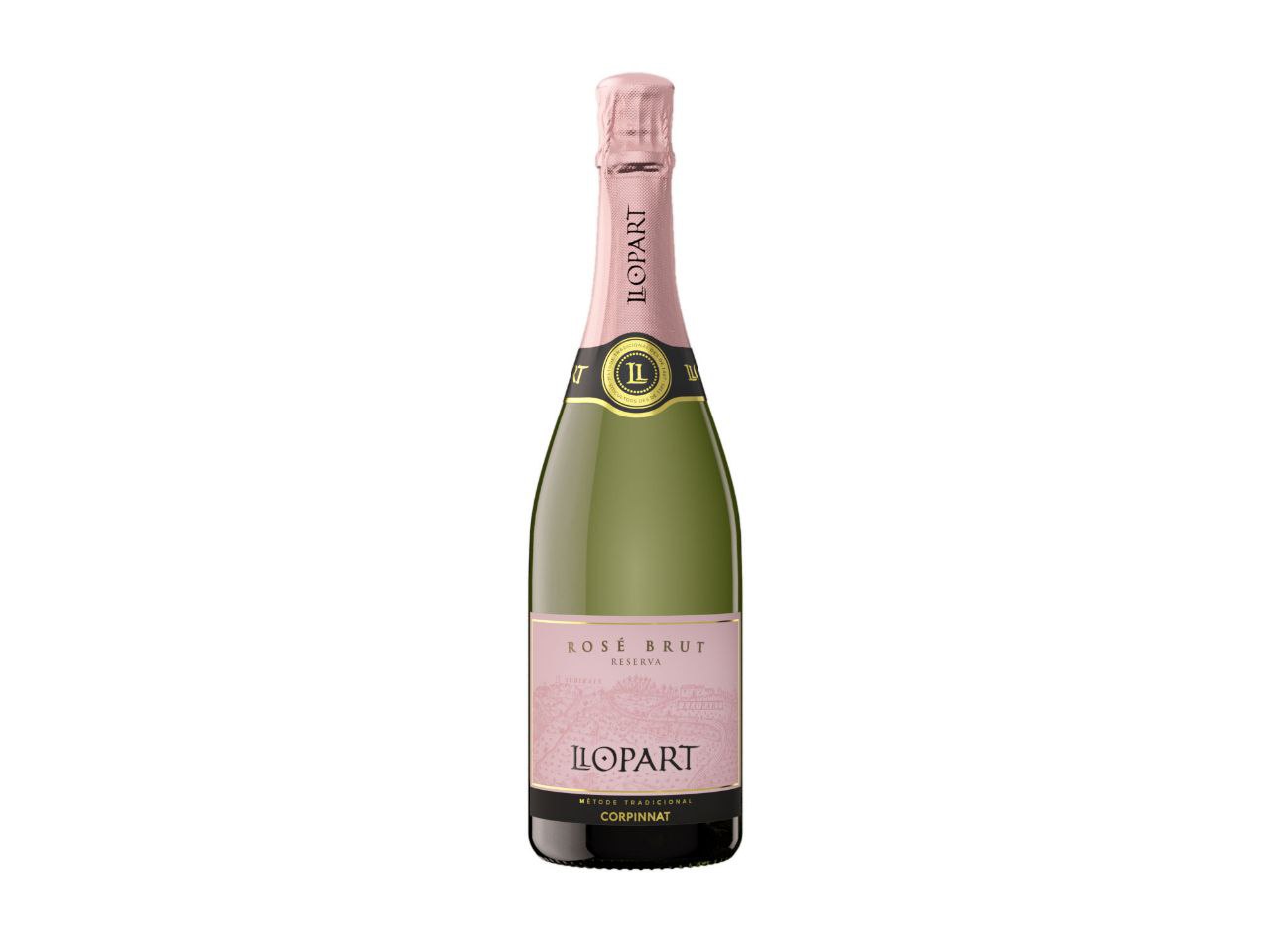 Вино ігристе Pere Llopart Rose Brut сухе рожеве 11.5% 0.75 л